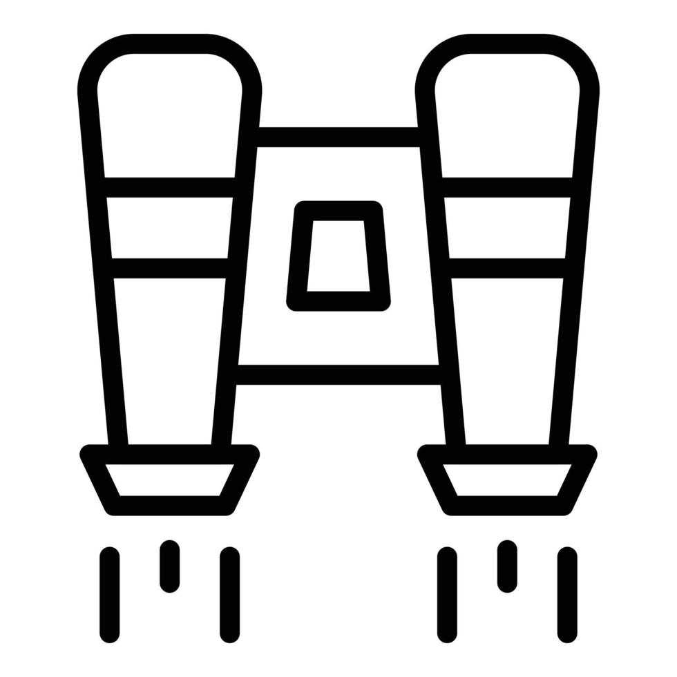 Jetpack model icon outline vector. Success skill vector