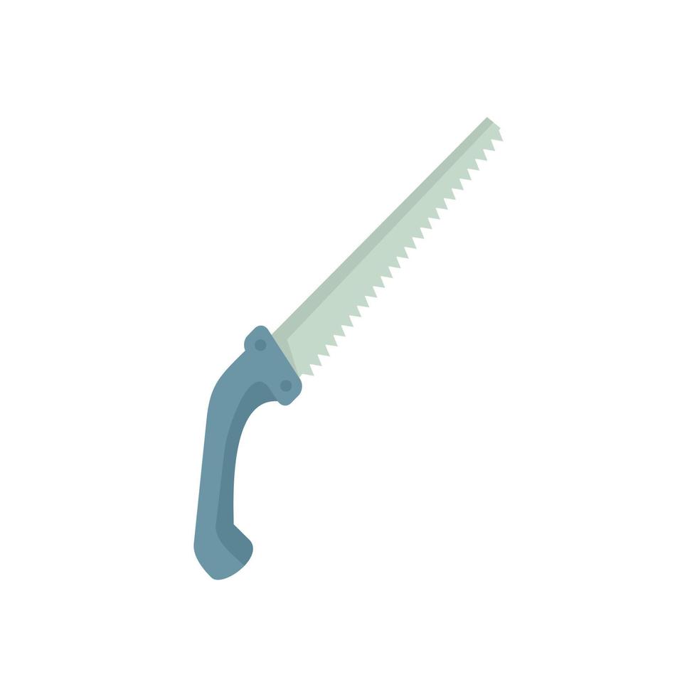 Tree pruner saw icon flat isolated vector