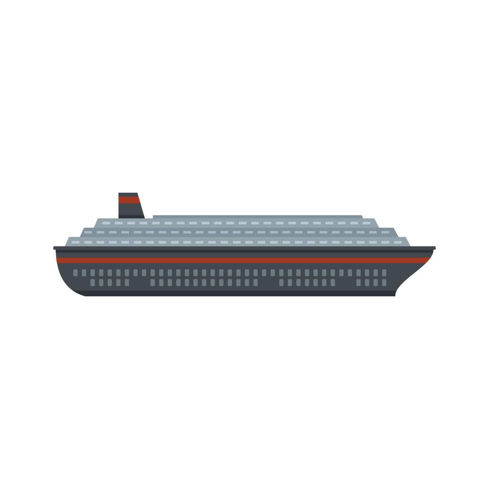 Floating cruise icon flat isolated vector