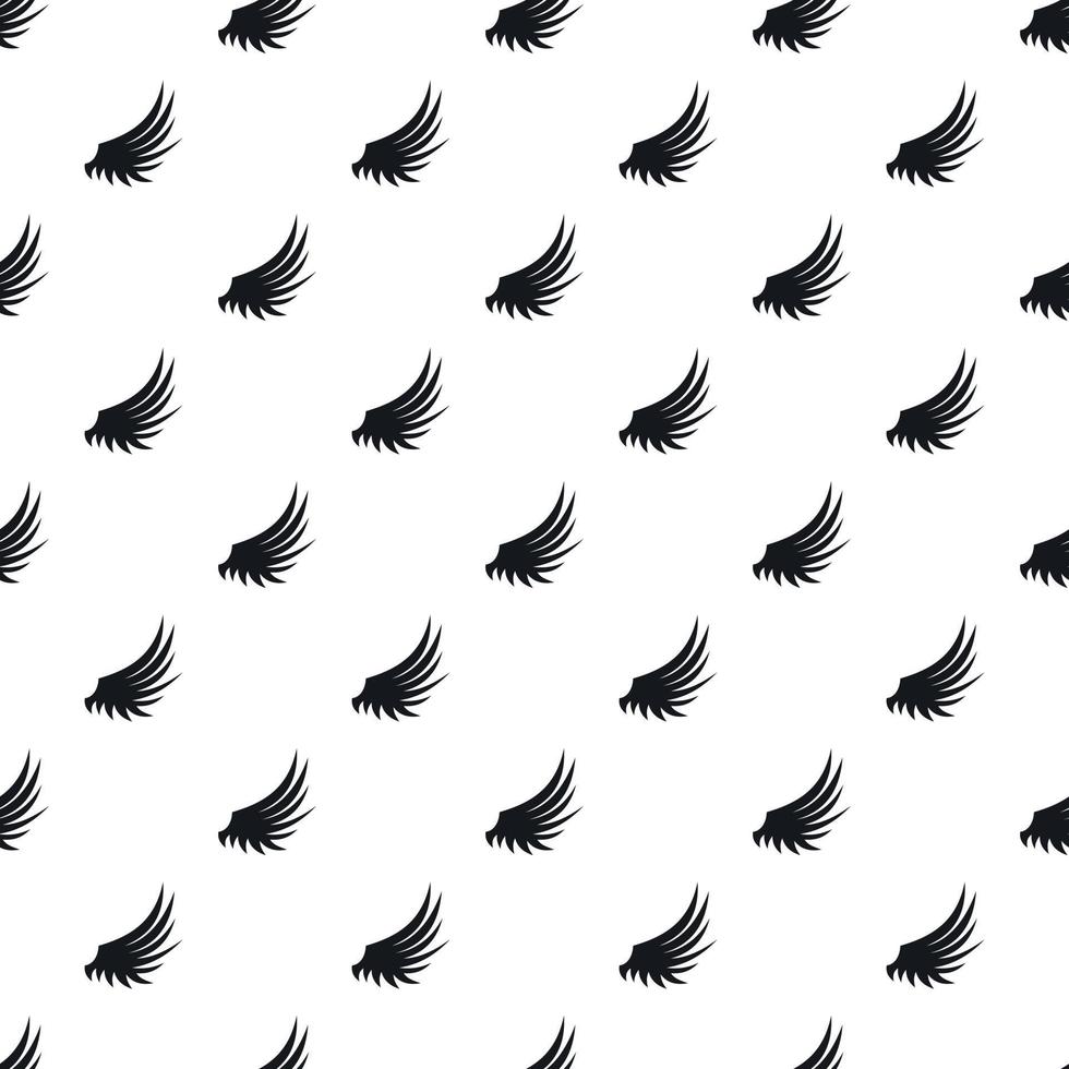 Plumage wing pattern, simple style vector