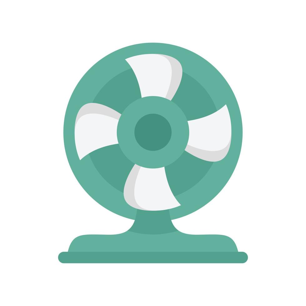 Room filter fan icon flat isolated vector