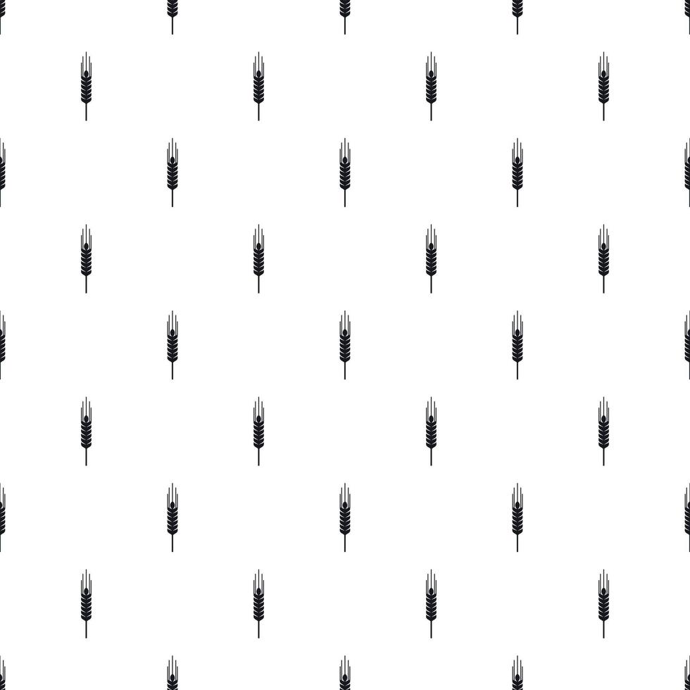 barley ear pattern, simple style vector