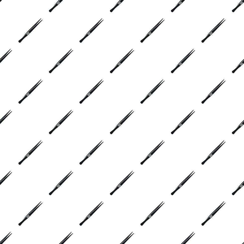Tweezers pattern, simple style vector