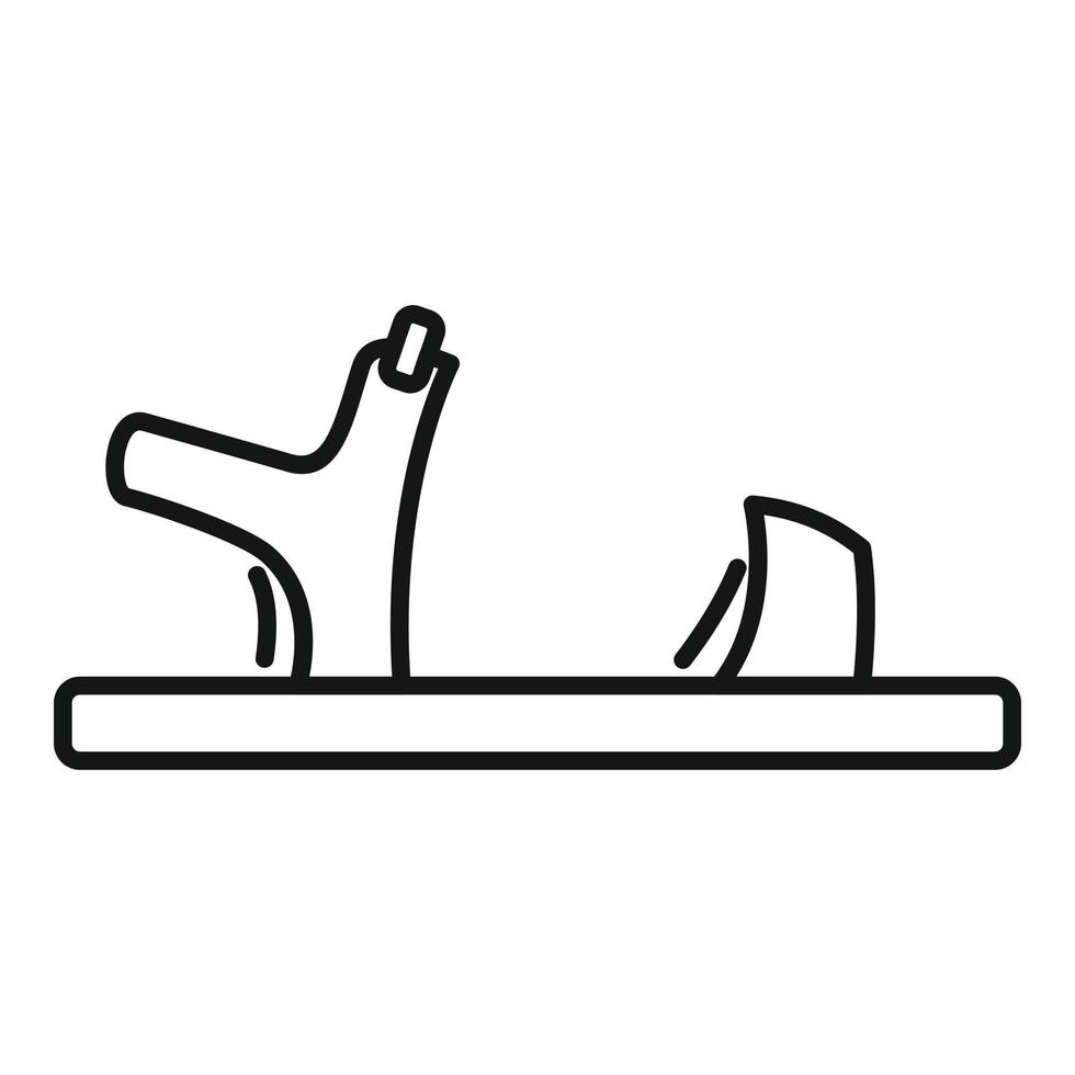 Sandal toe icon outline vector. Woman boot vector