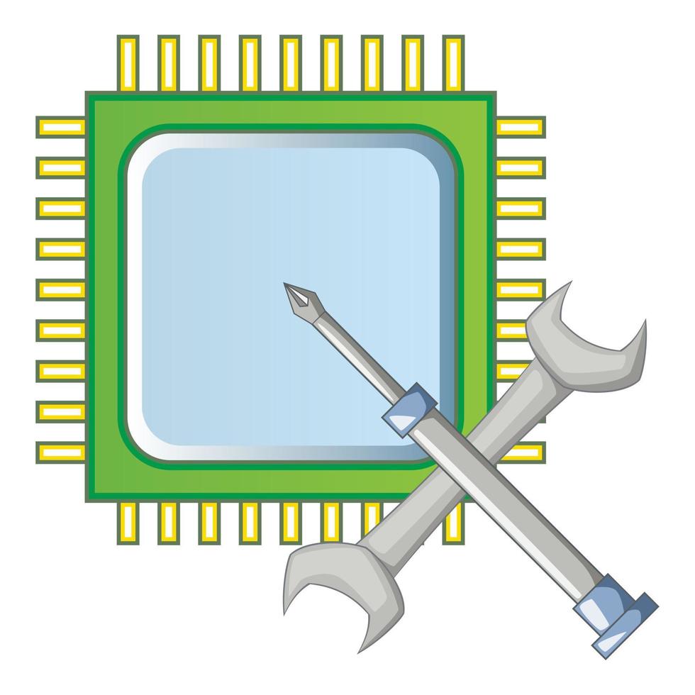 Electronics repair icon, cartoon style vector