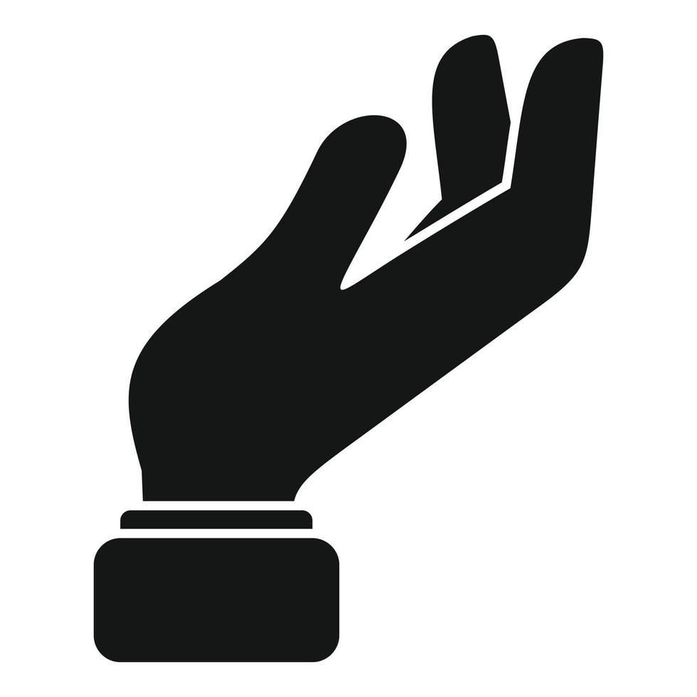 Crab gesture icon simple vector. Finger sign vector