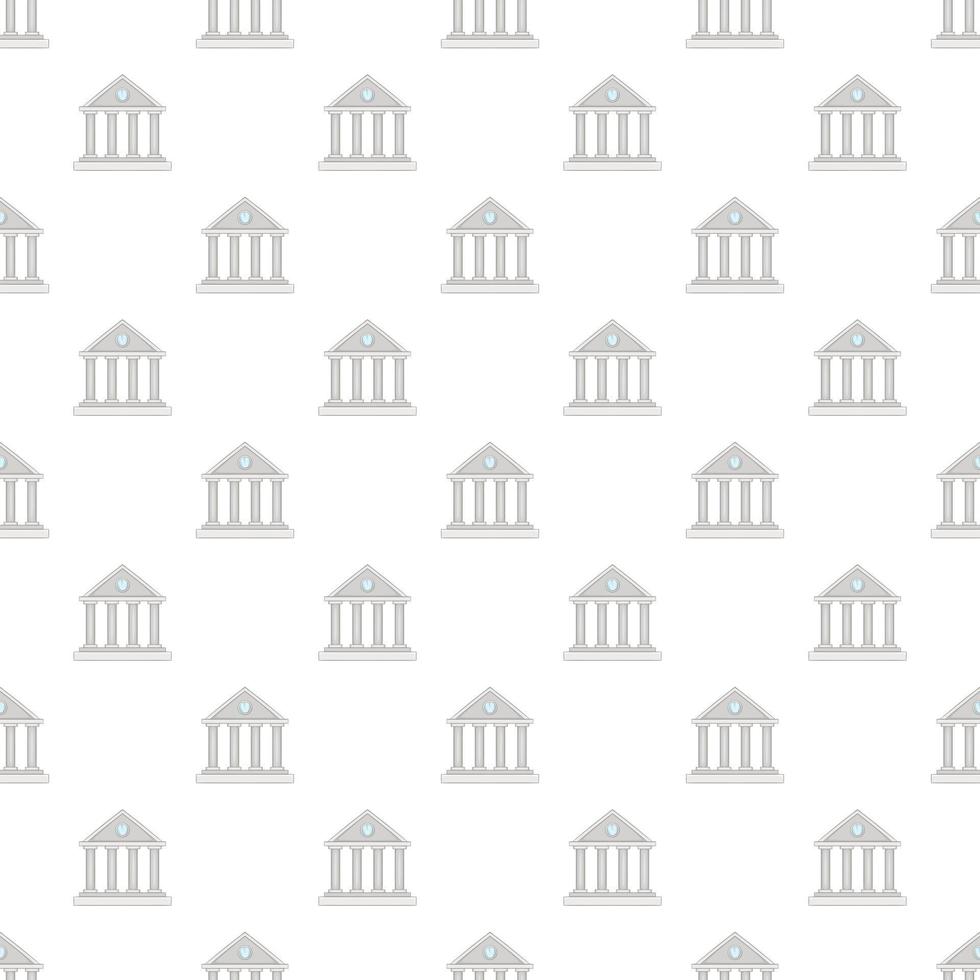 Roman colonnade pattern, cartoon style vector