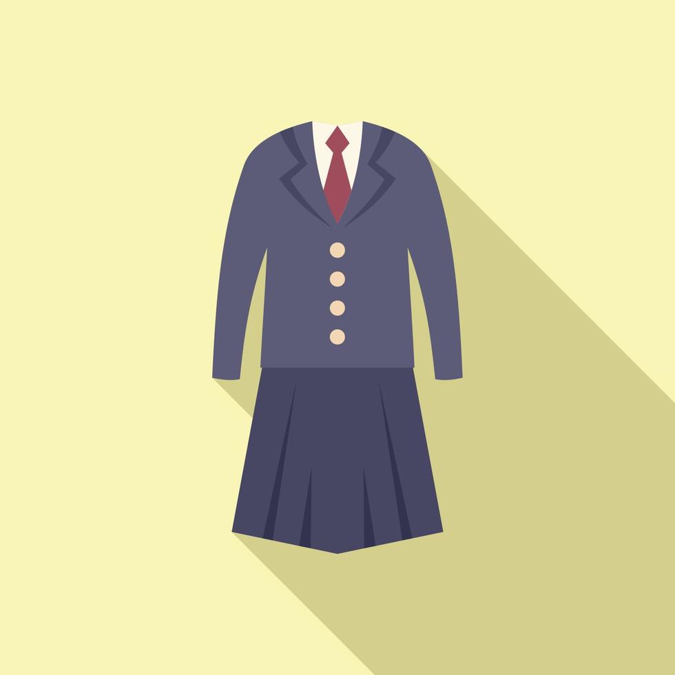 vector plano de icono uniforme. traje de moda