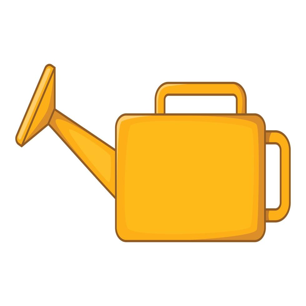 Watering can icon, cartoon style vector