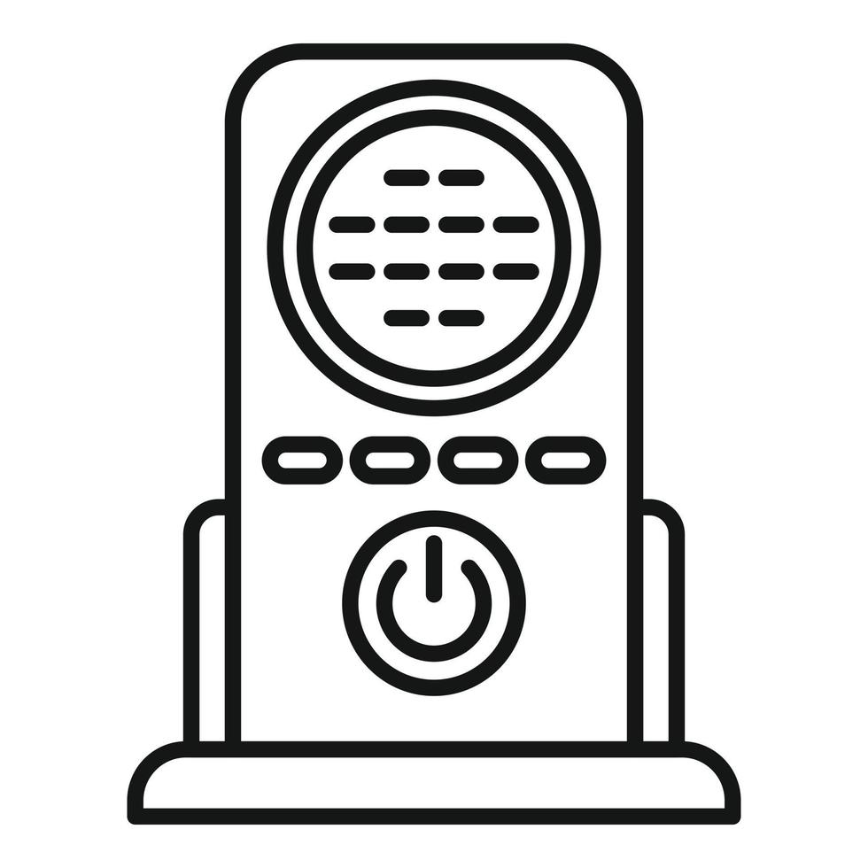 Baby monitor care icon outline vector. Radio toy vector
