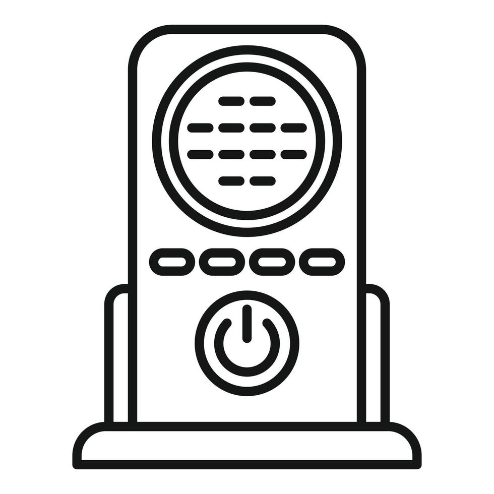 Baby monitor care icon outline vector. Radio toy vector