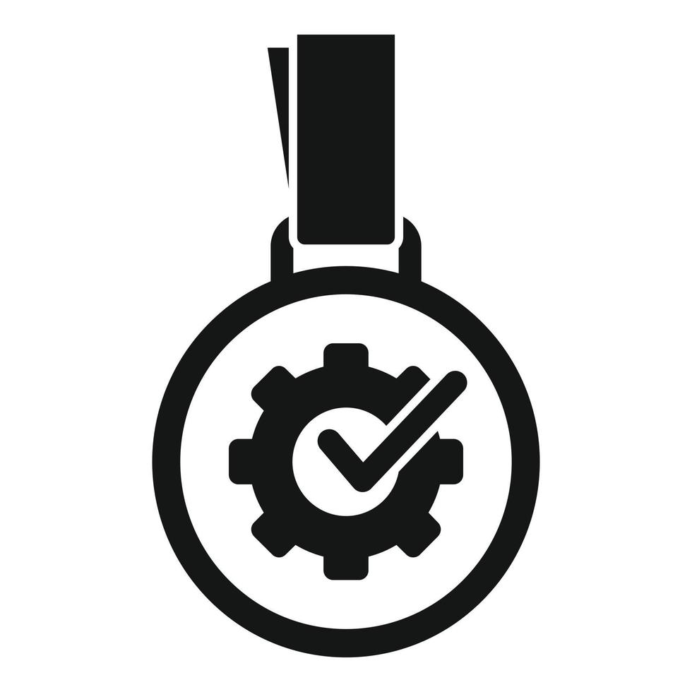 Expertise medal icon simple vector. Quality expert vector