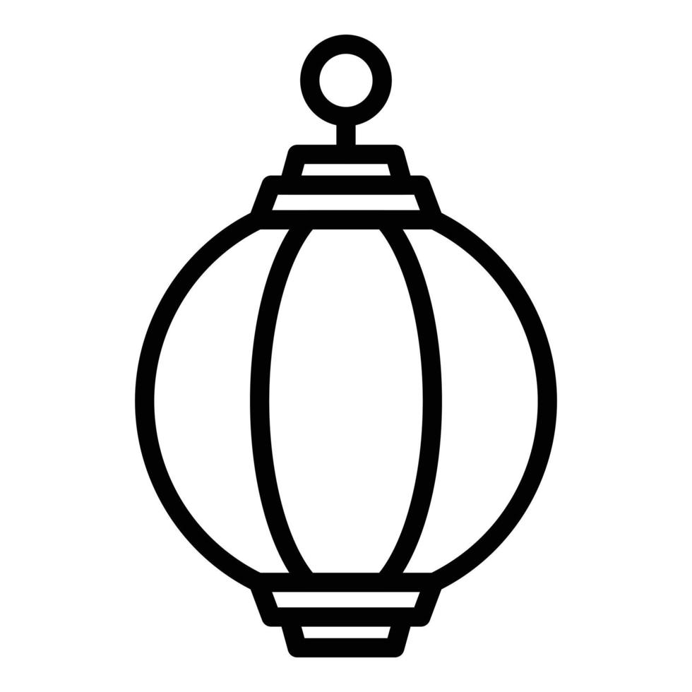 Street lamp icon outline vector. Skyline india vector