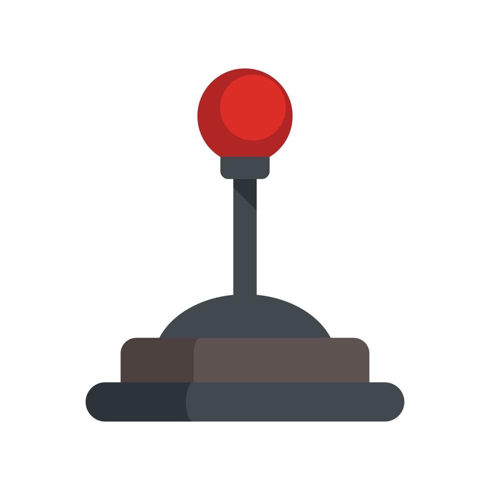 videojuego joystick icono plano aislado vector