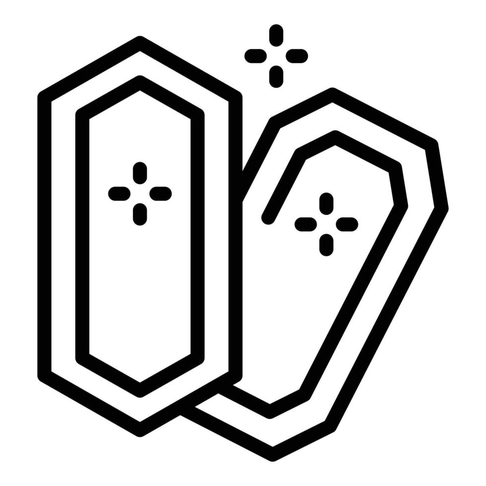 Gold icon outline vector. Game ore vector