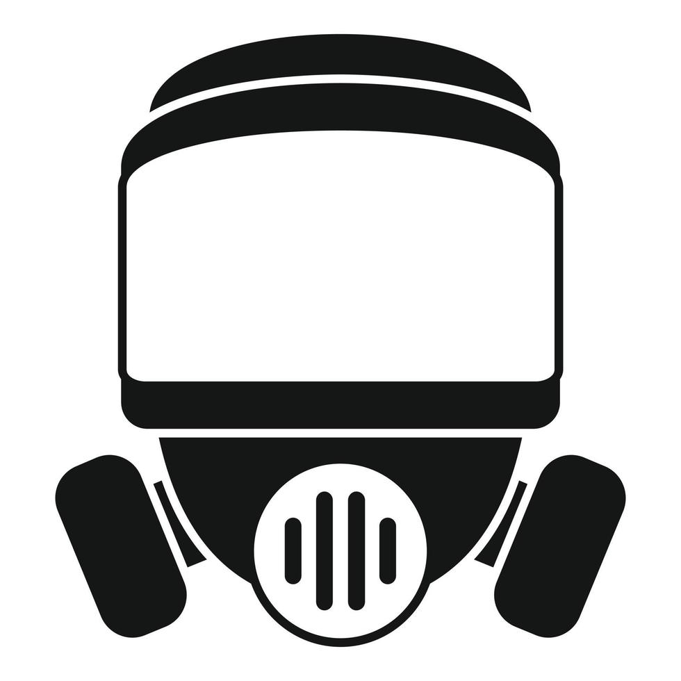 Safety gas mask icon simple vector. Chemical air vector