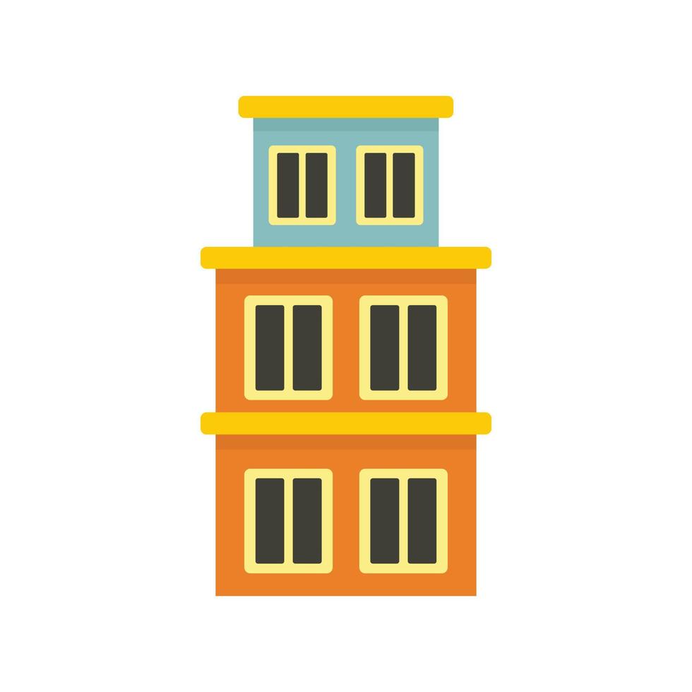 Brazil building icon flat isolated vector