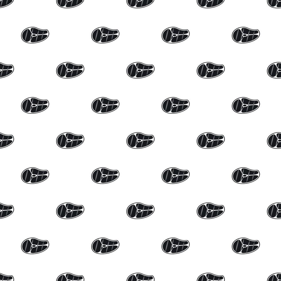 Steak pattern, simple style vector