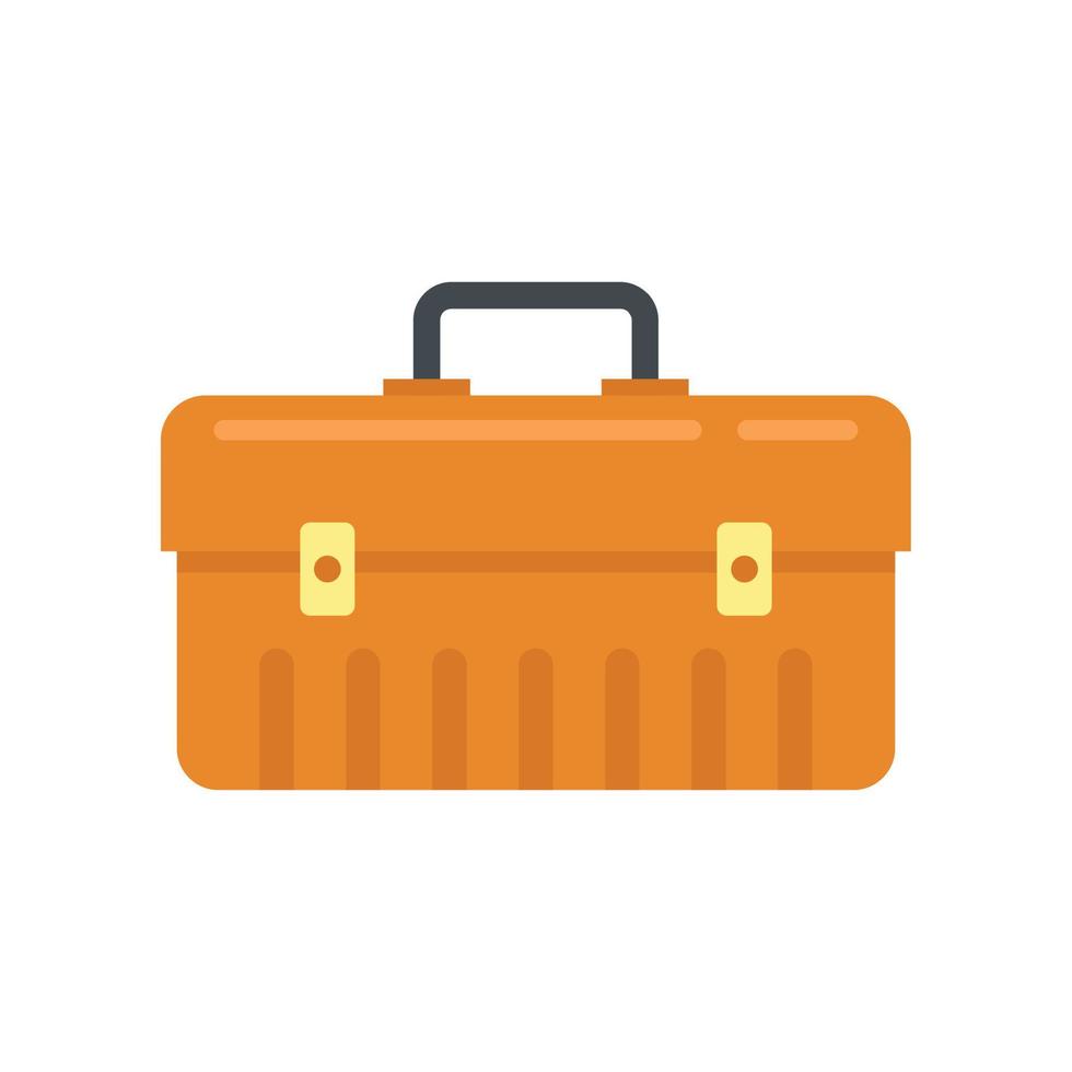 Car service tool box icon flat isolated vector