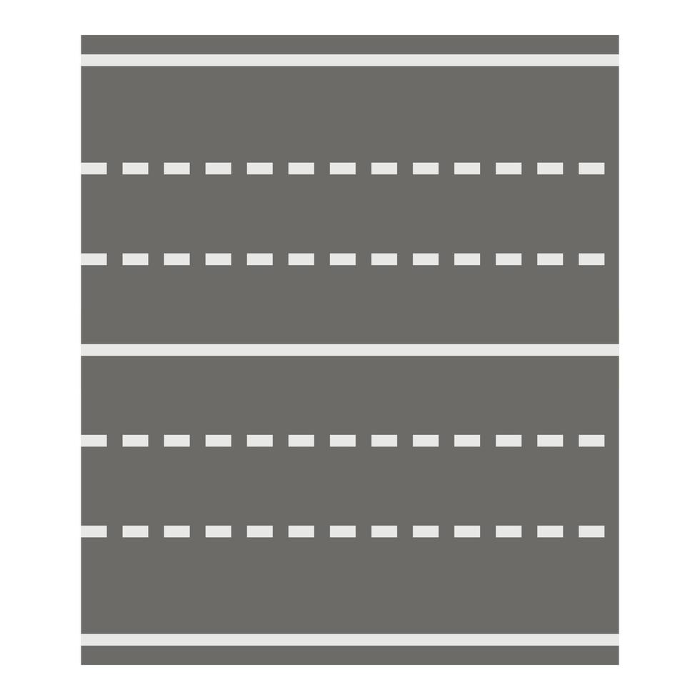 Highway icon, cartoon style vector
