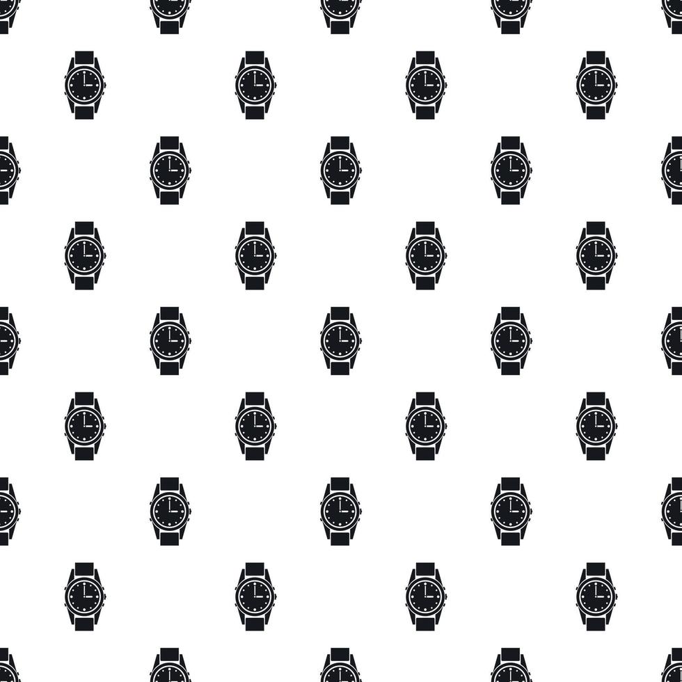 Wrist watch pattern, simple style vector
