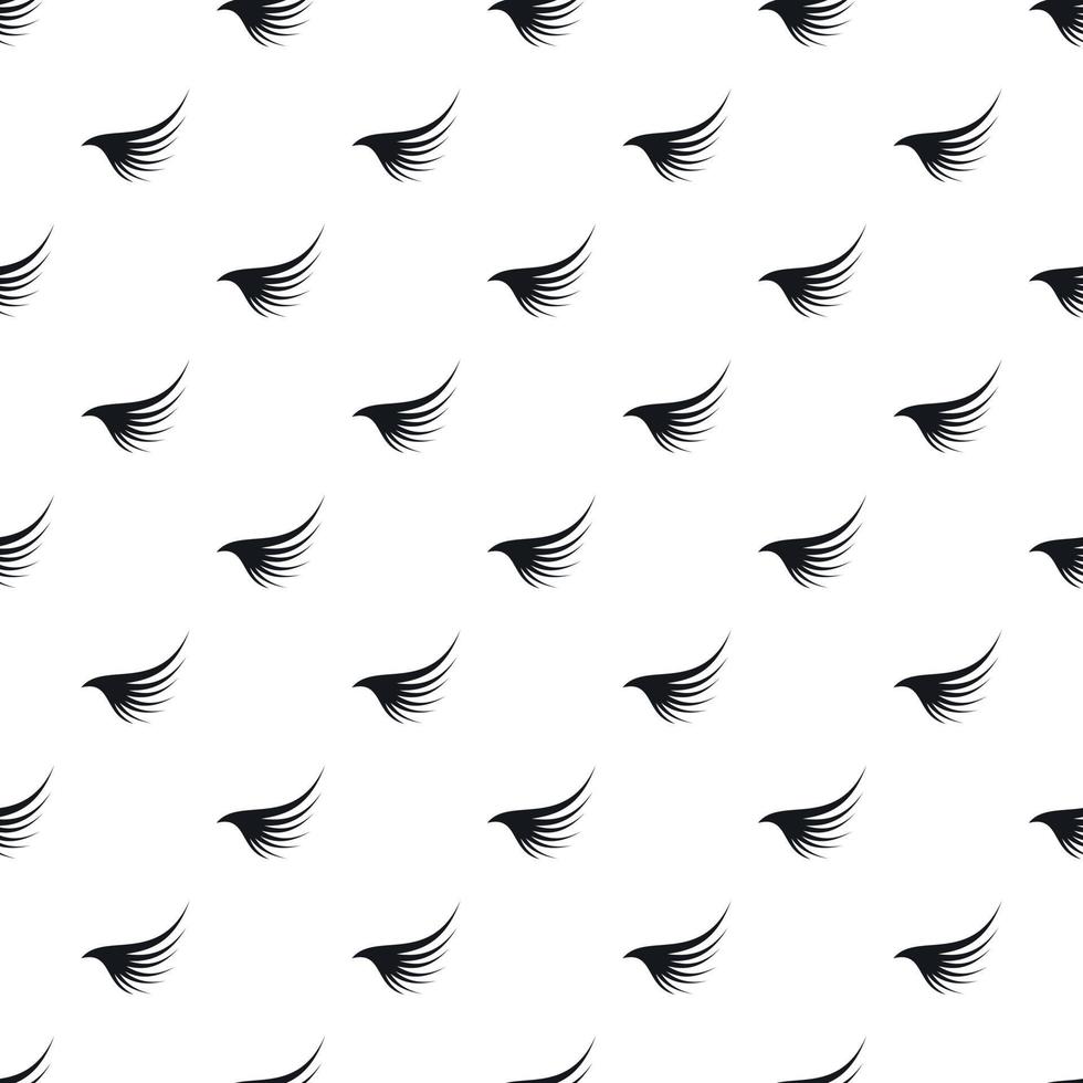 Angel wing pattern, simple style vector