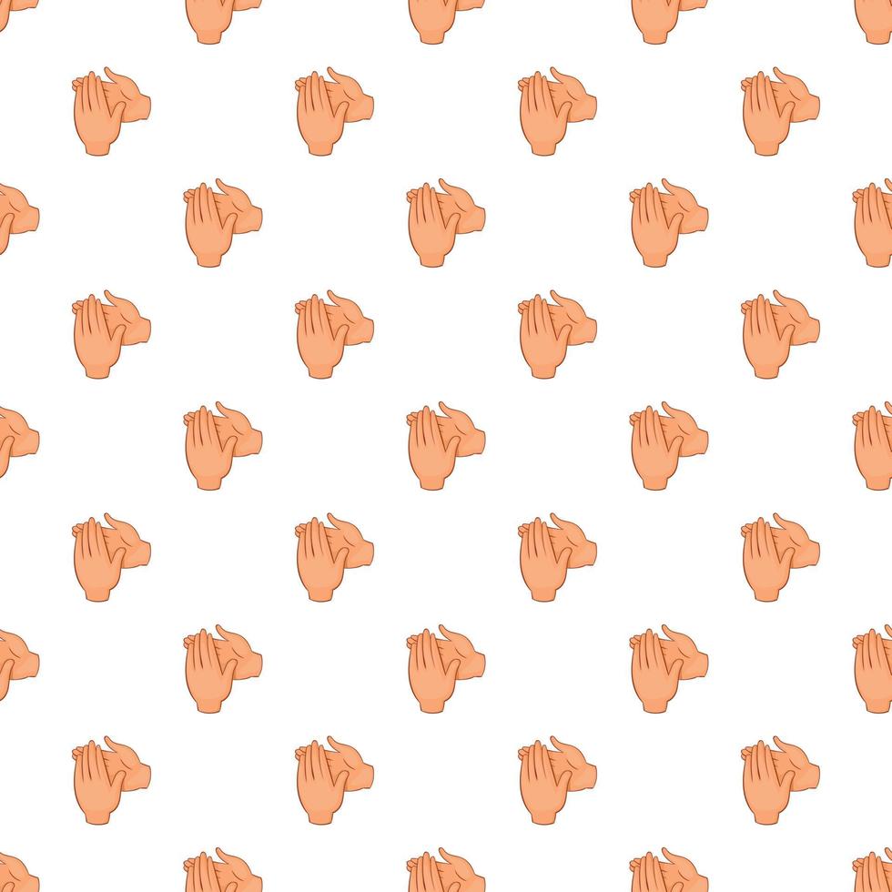 Applause pattern, cartoon style vector