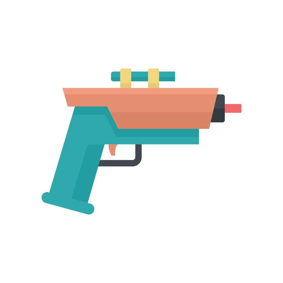 niño blaster icono plano aislado vector