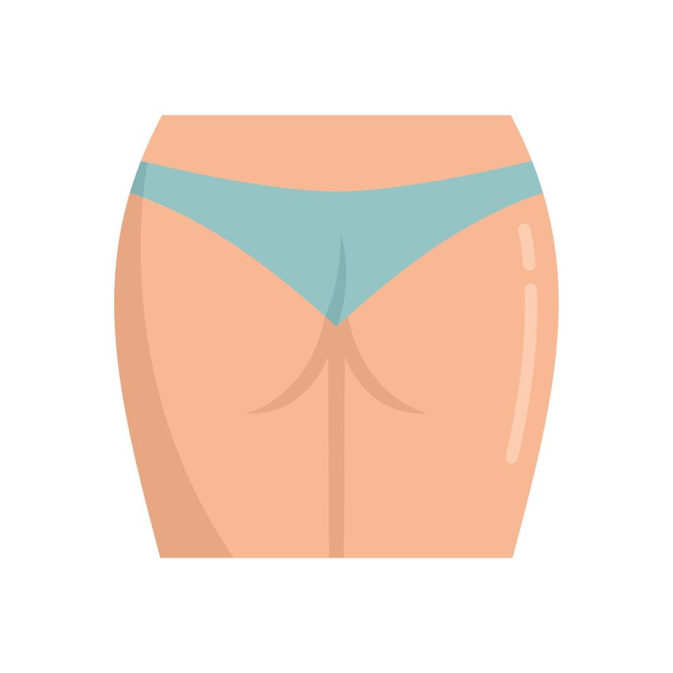 Leg laser hair removal icon flat isolated vector