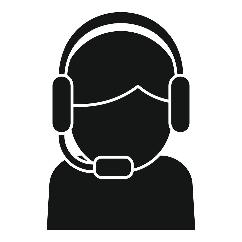 Call center customer icon simple vector. Platform system vector