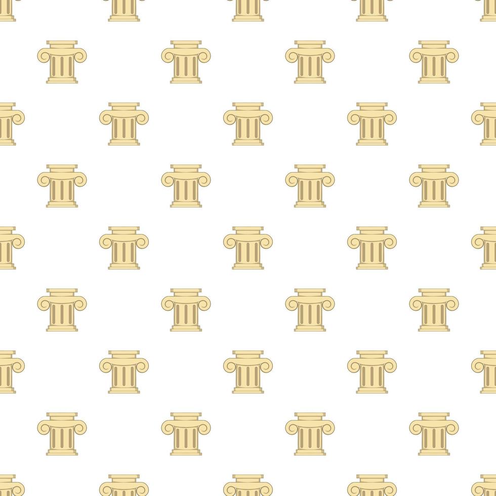 Roman column pattern, cartoon style vector