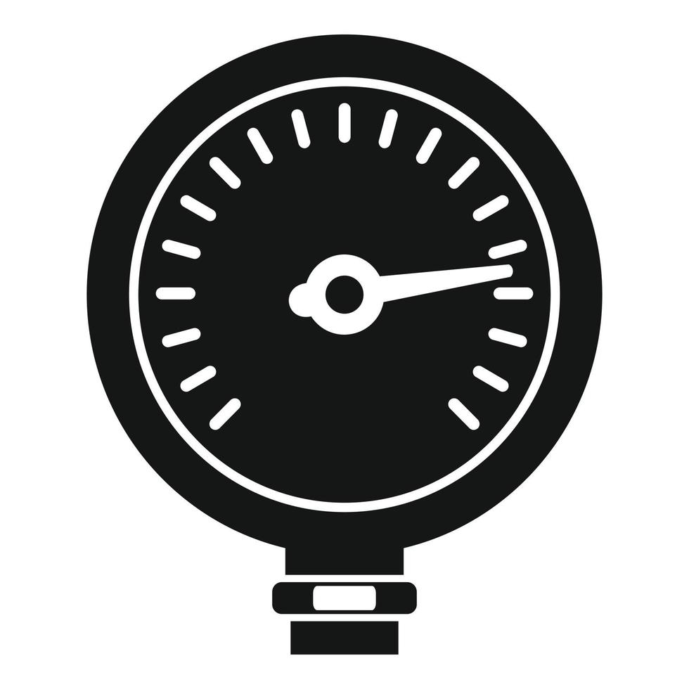 Manometer pipeline icon simple vector. Gas pressure vector