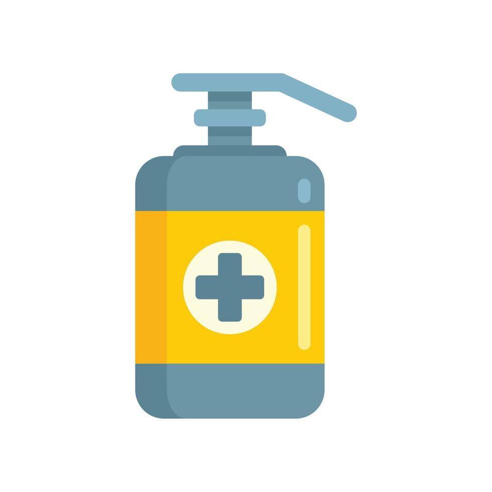 Tattoo medical dispenser icon flat isolated vector