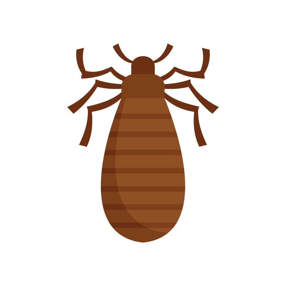 plaga insecto icono plano aislado vector