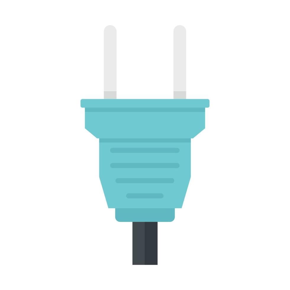 icono de enchufe de cable vector aislado plano