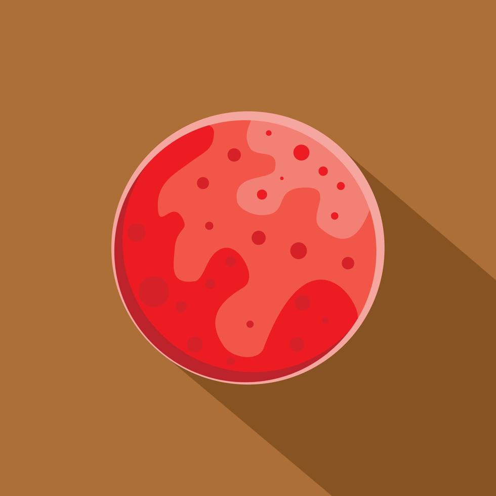 Mars icon, flat style vector