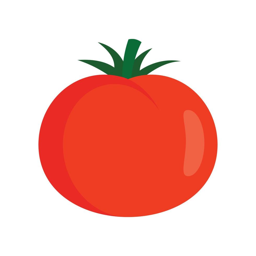 Sweet tomato icon flat isolated vector