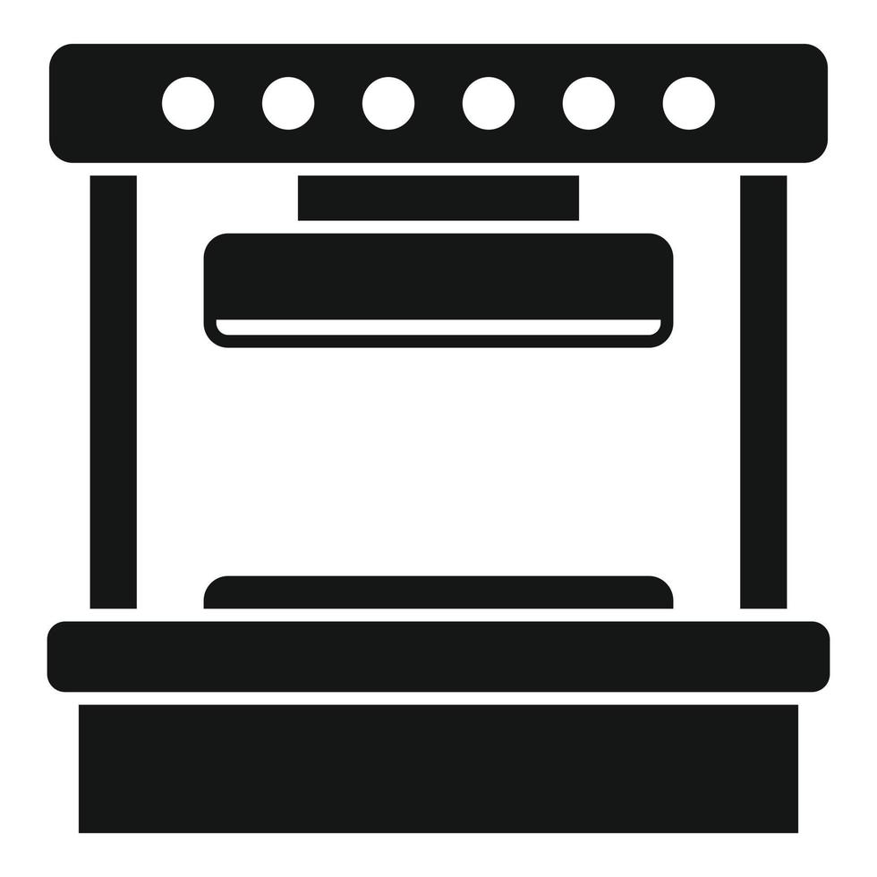 Manufacture machine icon simple vector. Press machine vector