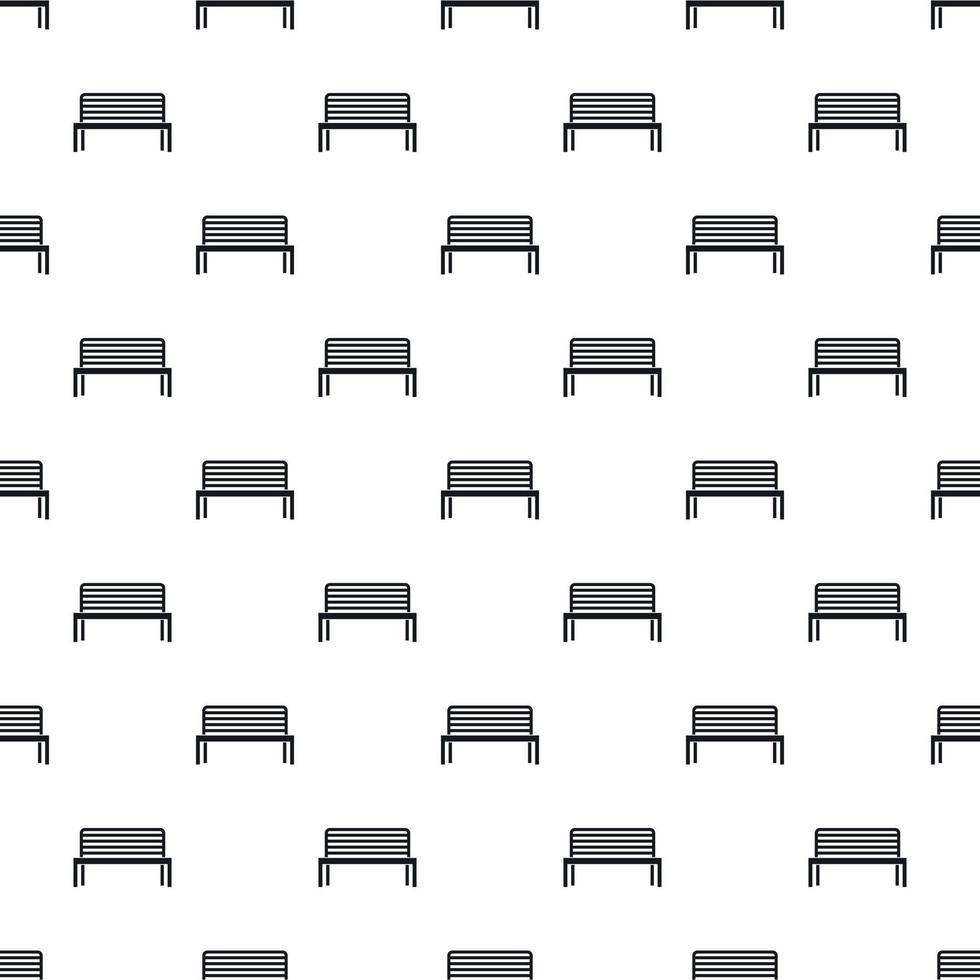 Bench pattern, simple style vector