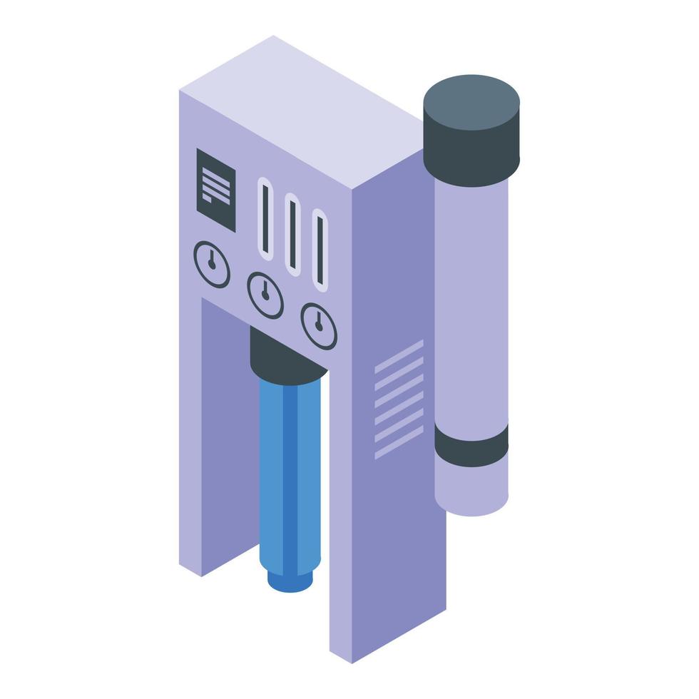 Reverse osmosis system icon isometric vector. Water filter vector