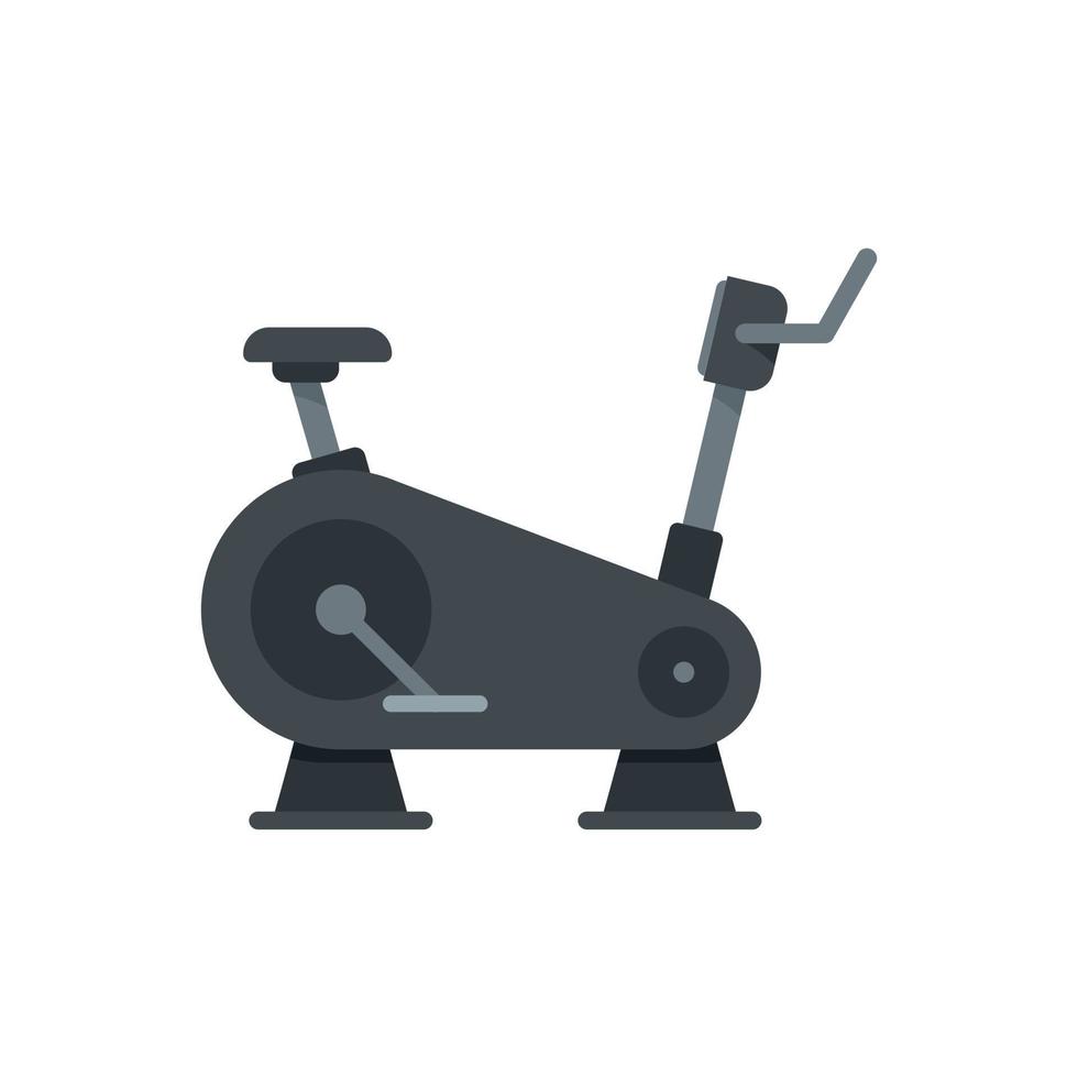 Machine exercise bike icon flat isolated vector