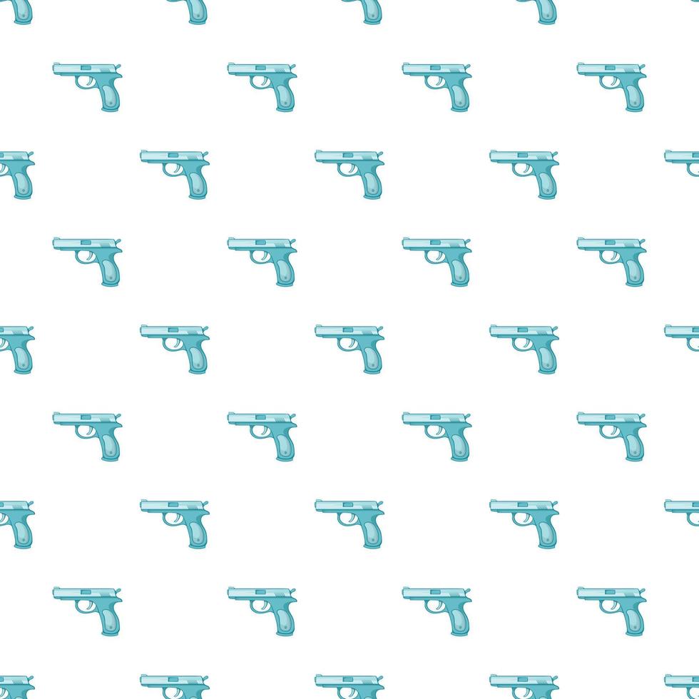 Gun pattern, cartoon style vector