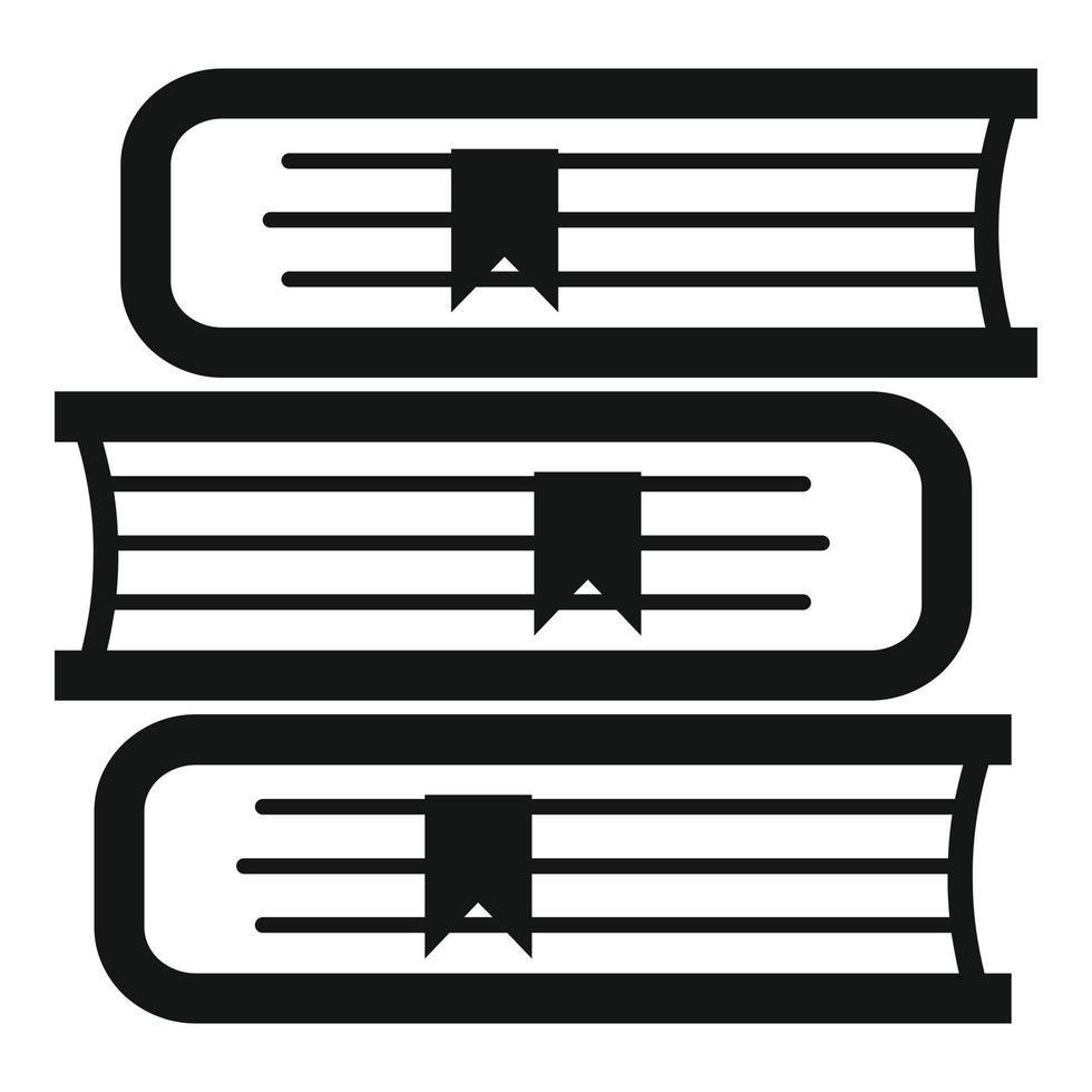 icono de pila de libros vector simple. desarrollo sostenible