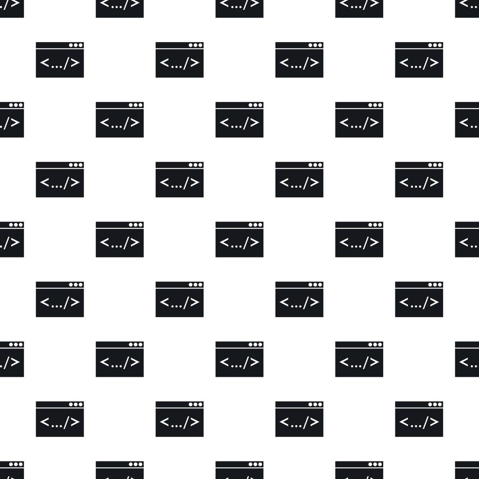 Code window pattern, simple style vector