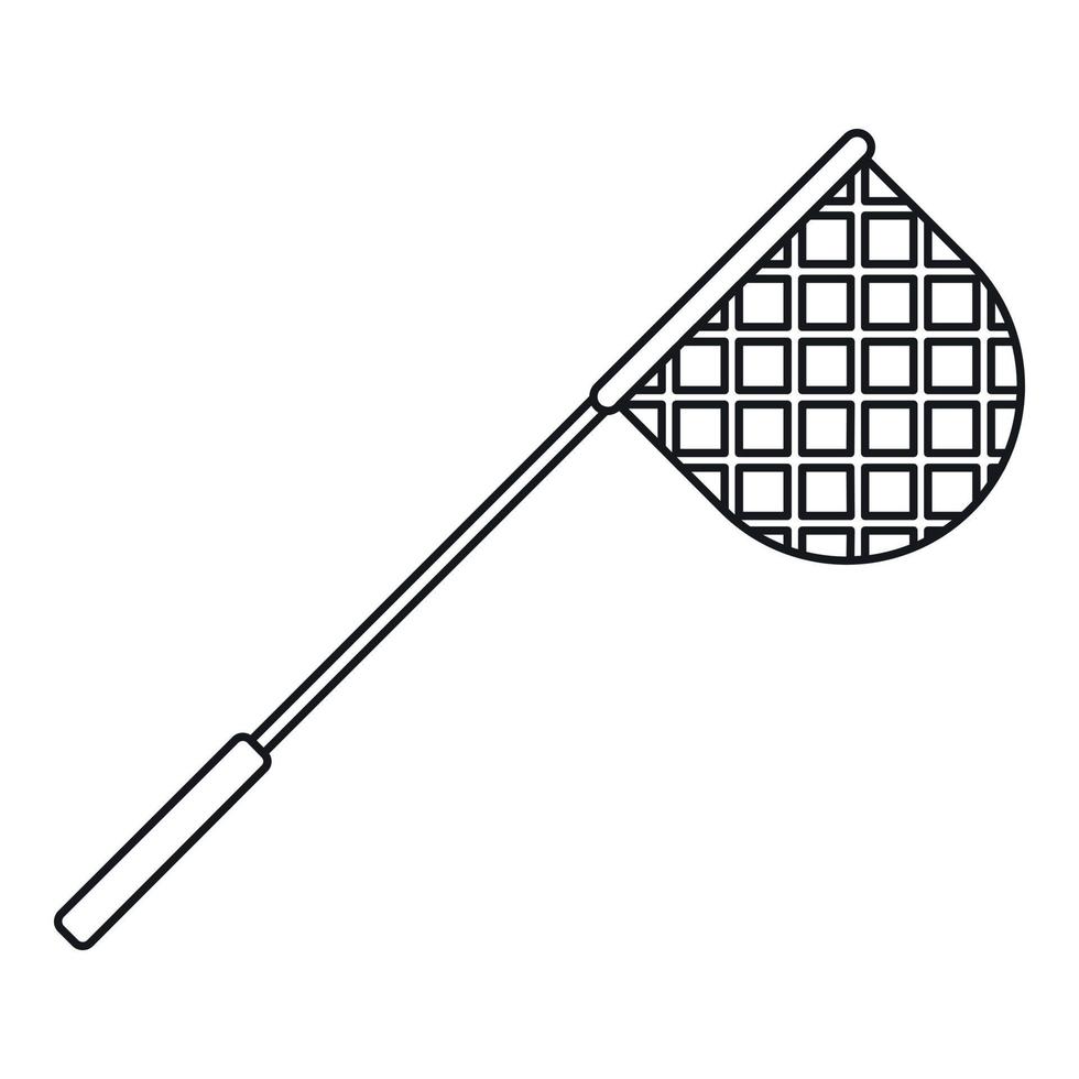 Net for fishing icon, outline style vector