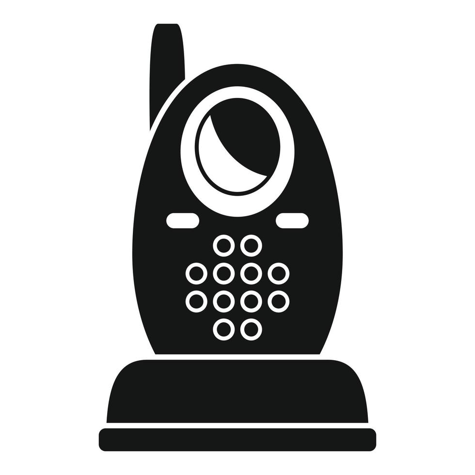 App baby monitor icon simple vector. Infant radio vector