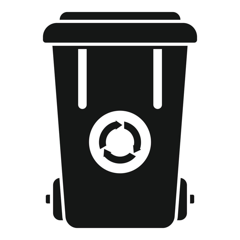 Eco recycle bag icon simple vector. Global climate vector