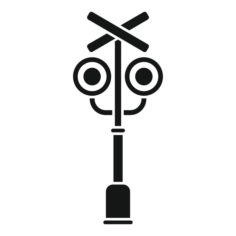 Speed caution icon simple vector. Sign crossing vector