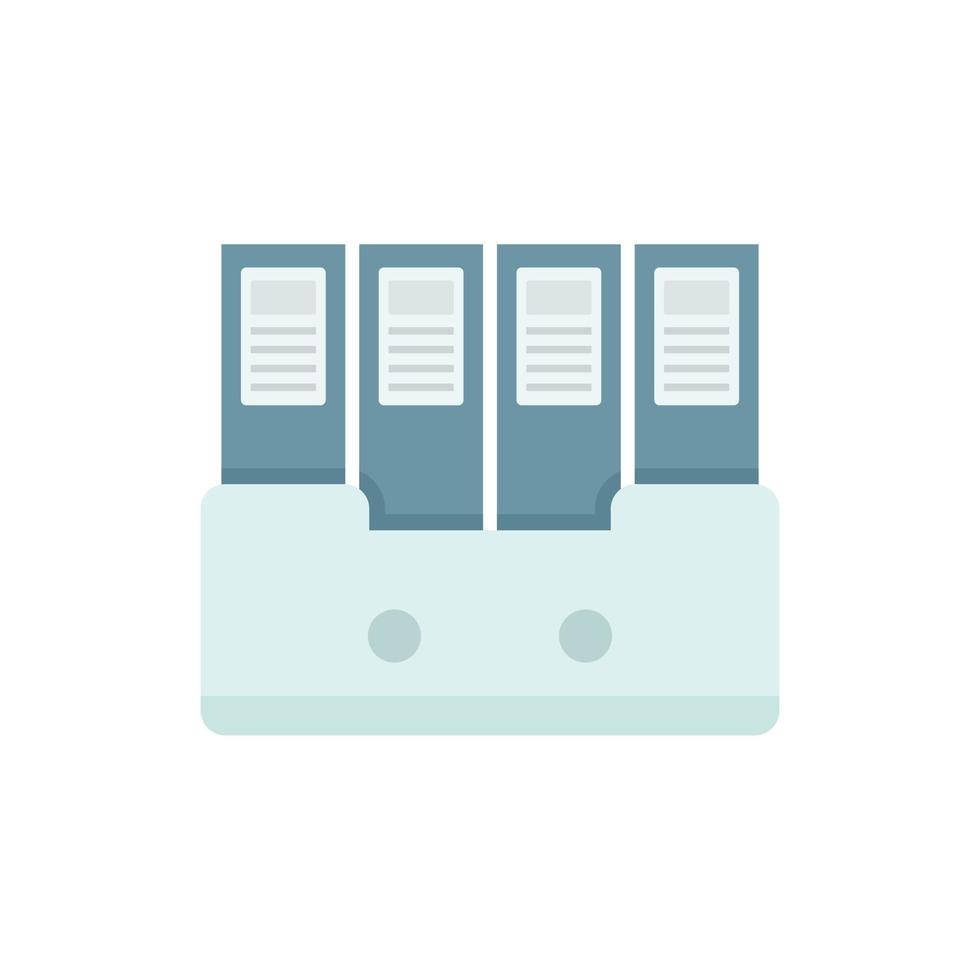 Folder box icon flat isolated vector