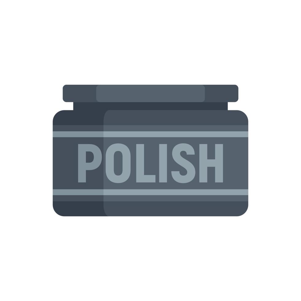 Shoe polish icon flat isolated vector